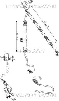 Triscan 8516 23002 - Hidraulicno Crijevo, upravljanje www.molydon.hr