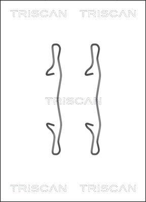 Triscan 8105 101654 - Komplet pribora, Pločica disk kočnice www.molydon.hr