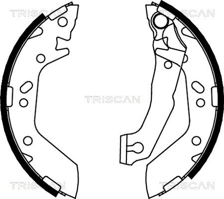 Triscan 8100 43012 - Komplet kočnica, bubanj kočnice www.molydon.hr
