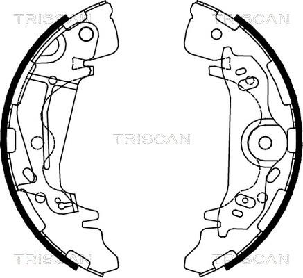 Triscan 8100 43017 - Komplet kočnica, bubanj kočnice www.molydon.hr