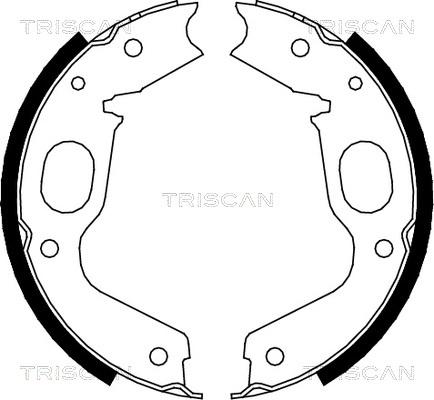 Triscan 8100 42015 - Komplet kočionih obloga, rucna kočnica www.molydon.hr