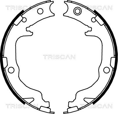 Triscan 8100 80010 - Komplet kočionih obloga, rucna kočnica www.molydon.hr