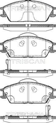 Triscan 8110 43023 - Komplet Pločica, disk-kočnica www.molydon.hr