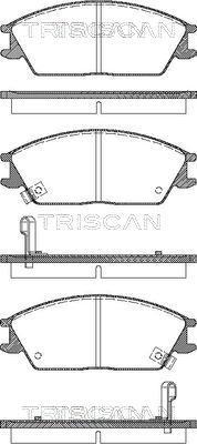 Triscan 8110 43182 - Komplet Pločica, disk-kočnica www.molydon.hr
