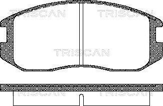 Triscan 8110 42001 - Komplet Pločica, disk-kočnica www.molydon.hr