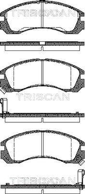 Triscan 8110 42002 - Komplet Pločica, disk-kočnica www.molydon.hr