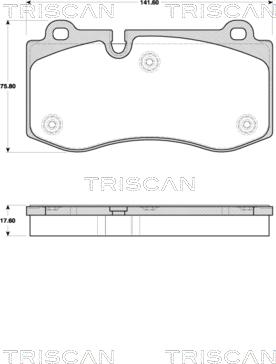 Triscan 8110 23049 - Komplet Pločica, disk-kočnica www.molydon.hr