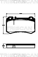 Triscan 8110 23039 - Komplet Pločica, disk-kočnica www.molydon.hr