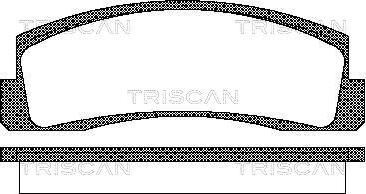 Triscan 8110 70124 - Komplet Pločica, disk-kočnica www.molydon.hr