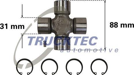 TRUCKTEC 02.34.012 - Zglob, kardansko osovina www.molydon.hr