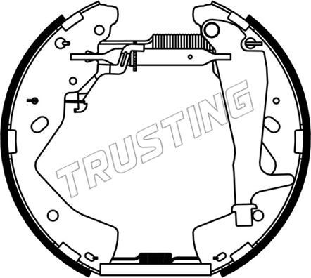 Trusting 6537 - Komplet kočnica, bubanj kočnice www.molydon.hr
