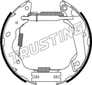 Trusting 6347 - Komplet kočnica, bubanj kočnice www.molydon.hr