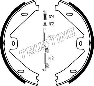 Trusting 052.137K - Komplet kočionih obloga, rucna kočnica www.molydon.hr