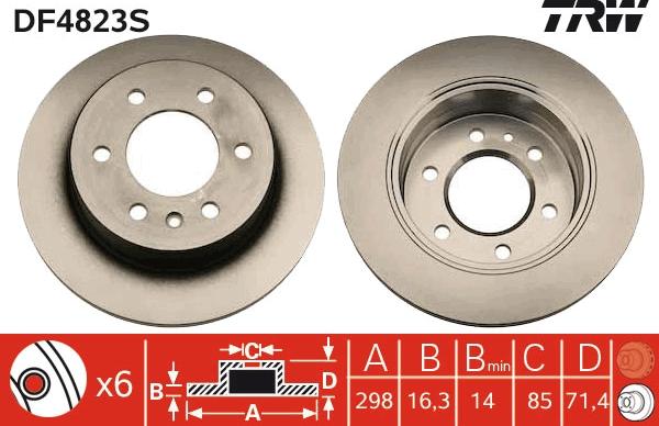 TRW DF4823S - Kočioni disk www.molydon.hr