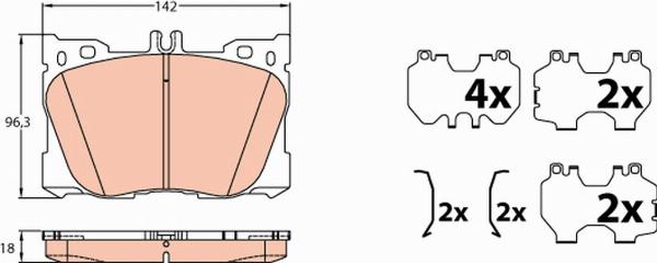 TRW GDB2150 - Komplet Pločica, disk-kočnica www.molydon.hr