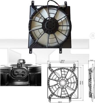 TYC 809-0015 - Ventilator, hladjenje motora www.molydon.hr
