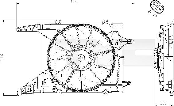 TYC 828-0002 - Ventilator, hladjenje motora www.molydon.hr