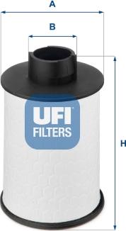 UFI 60.H2O.00 - Filter za gorivo www.molydon.hr