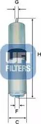 UFI 31.926.00 - Filter za gorivo www.molydon.hr