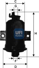 UFI 31.560.00 - Filter za gorivo www.molydon.hr