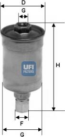 UFI 31.511.00 - Filter za gorivo www.molydon.hr