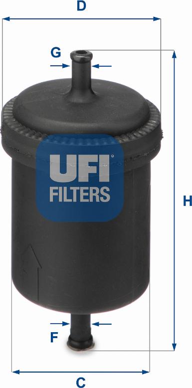 UFI 31.512.00 - Filter za gorivo www.molydon.hr