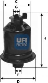 UFI 31.592.00 - Filter za gorivo www.molydon.hr