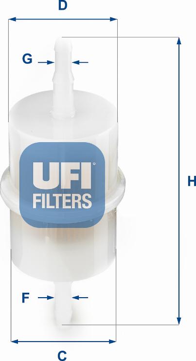UFI 31.001.00 - Filter za gorivo www.molydon.hr