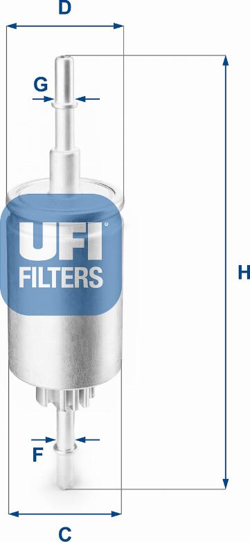 UFI 31.844.00 - Filter za gorivo www.molydon.hr