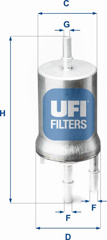 UFI 31.845.00 - Filter za gorivo www.molydon.hr
