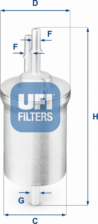 UFI 31.840.00 - Filter za gorivo www.molydon.hr