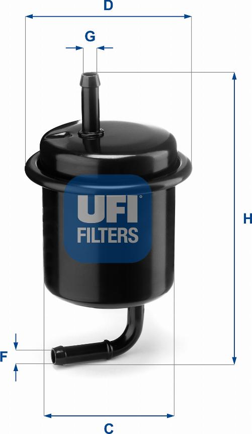 UFI 31.801.00 - Filter za gorivo www.molydon.hr