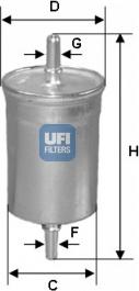 UFI 31.848.00 - Filter za gorivo www.molydon.hr