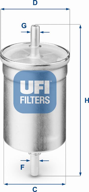 UFI 31.710.00 - Filter za gorivo www.molydon.hr