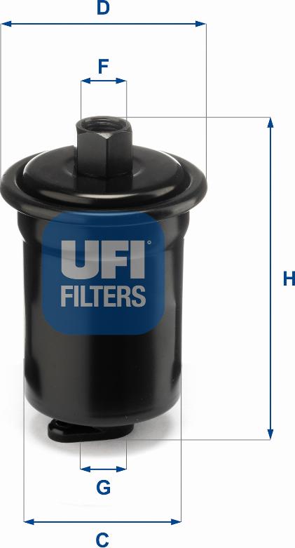 UFI 31.712.00 - Filter za gorivo www.molydon.hr