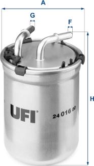 UFI 24.016.00 - Filter za gorivo www.molydon.hr
