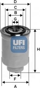 UFI 24.392.00 - Filter za gorivo www.molydon.hr