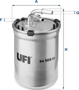 UFI 24.106.00 - Filter za gorivo www.molydon.hr