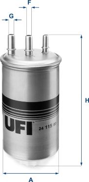 UFI 24.115.00 - Filter za gorivo www.molydon.hr