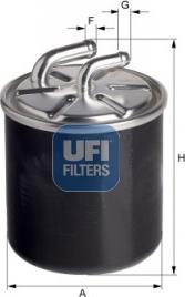 UFI 24.126.00 - Filter za gorivo www.molydon.hr