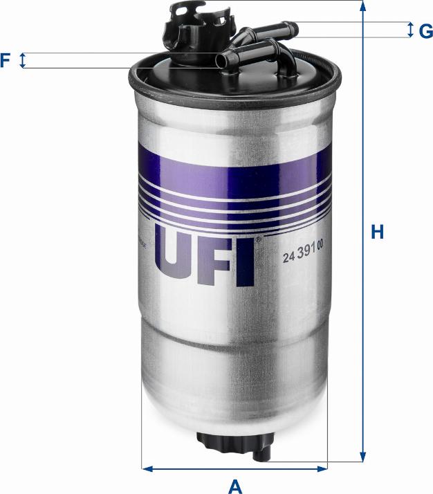 UFI 24.391.00 - Filter za gorivo www.molydon.hr