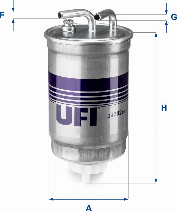 UFI 24.382.00 - Filter za gorivo www.molydon.hr
