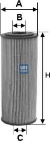 UFI 25.099.00 - Filter za ulje www.molydon.hr