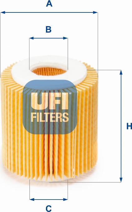 UFI 25.056.00 - Filter za ulje www.molydon.hr