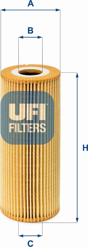 UFI 25.011.00 - Filter za ulje www.molydon.hr