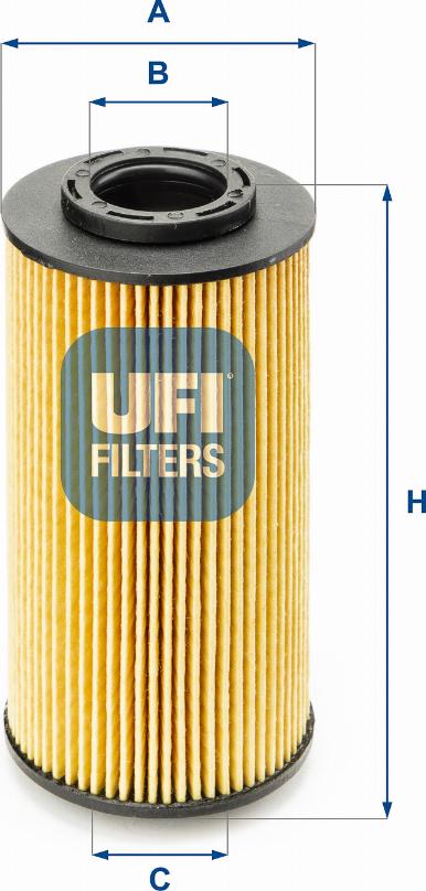 UFI 25.070.00 - Filter za ulje www.molydon.hr
