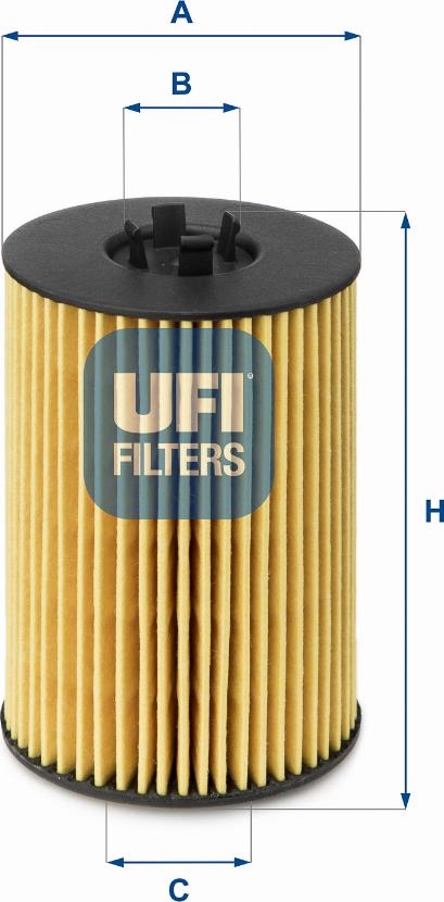 UFI 25.144.00 - Filter za ulje www.molydon.hr