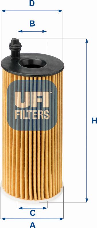 UFI 25.142.00 - Filter za ulje www.molydon.hr
