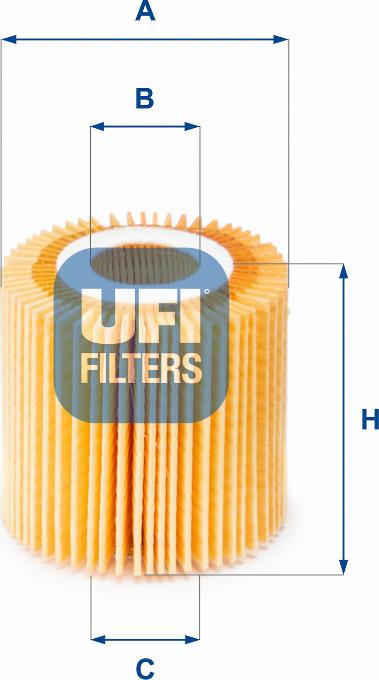 UFI 25.150.00 - Filter za ulje www.molydon.hr