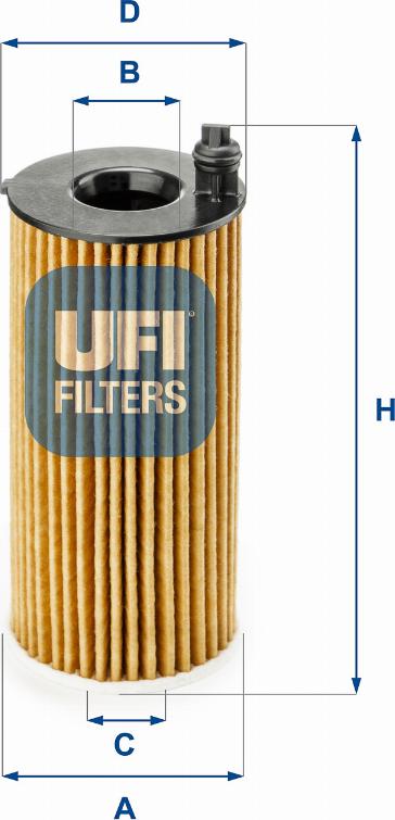 UFI 25.188.00 - Filter za ulje www.molydon.hr